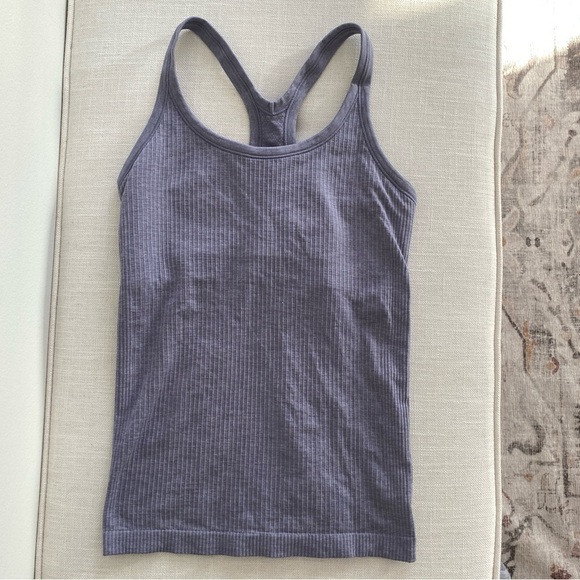 LULULEMON Purple Ebb To Street Tank Size 6 - Picture 2 of 7